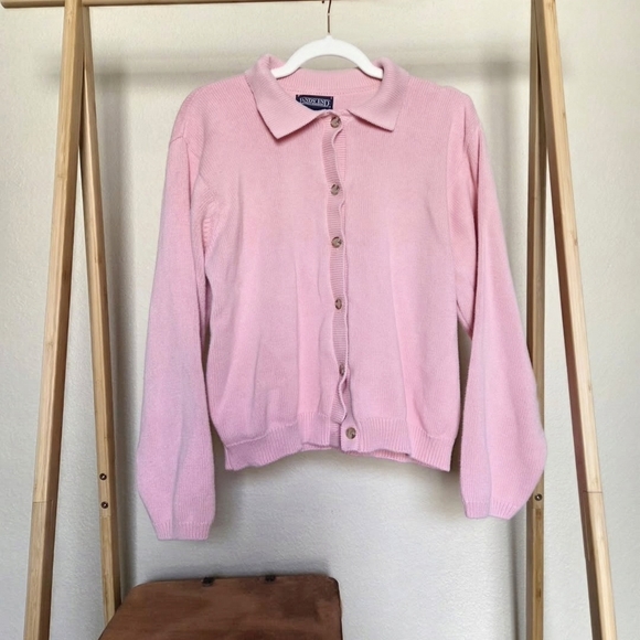 Pink Button-Up Cardigan - Picture 2 of 6